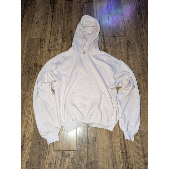 SKIMS Cotton Fleece Classic Pullover Hoodie Barely Pink Size Small - Picture 5 of 8